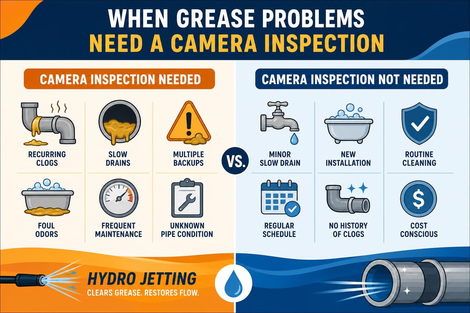 When Grease Problems Need a Camera Inspection article illustration