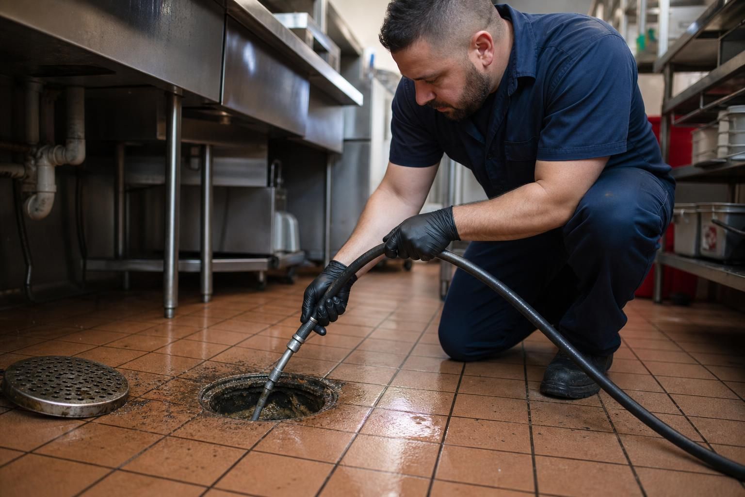 Hydro jetting for grease buildup shown in the article