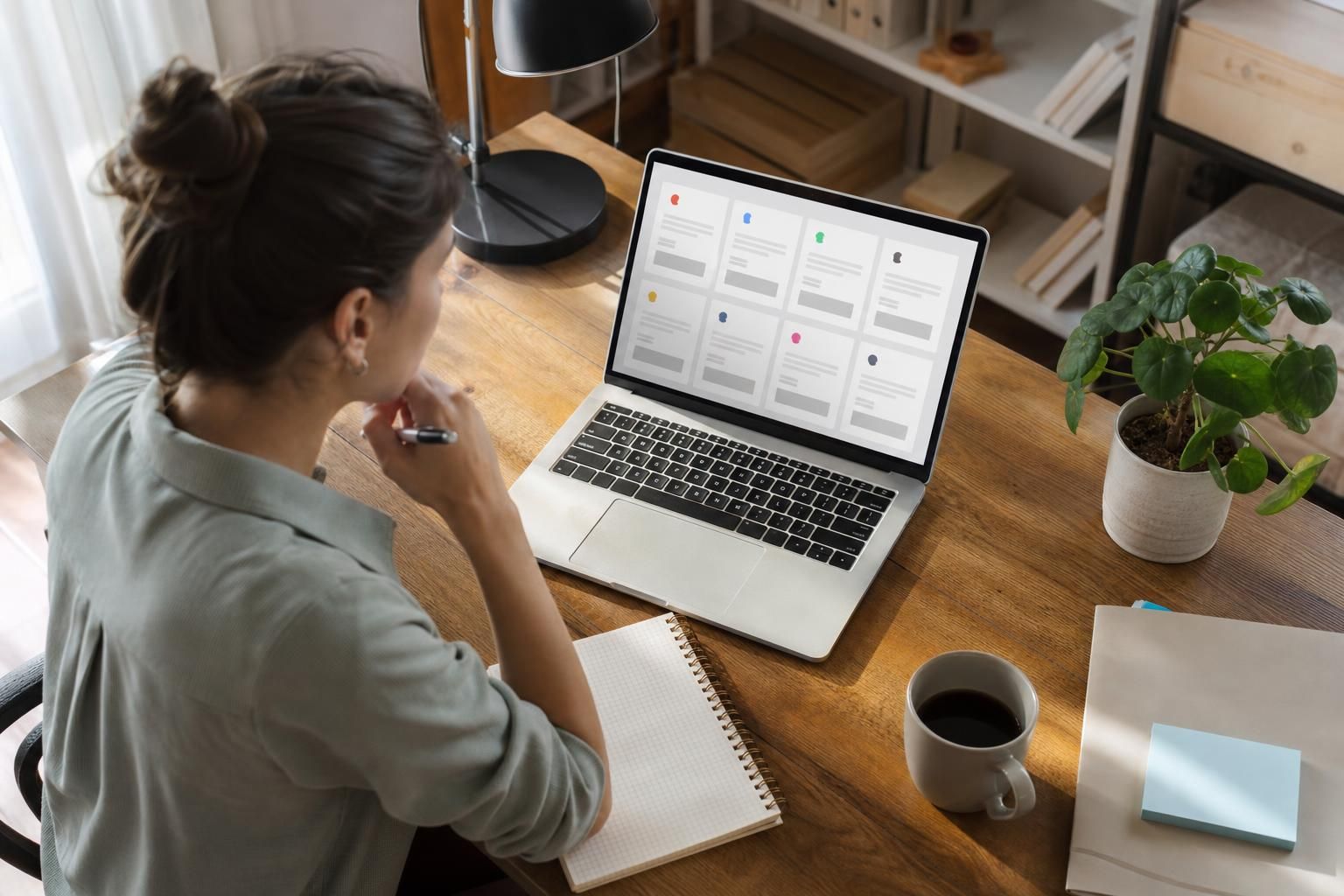 Osoba pregleda platforme za posao na laptopu