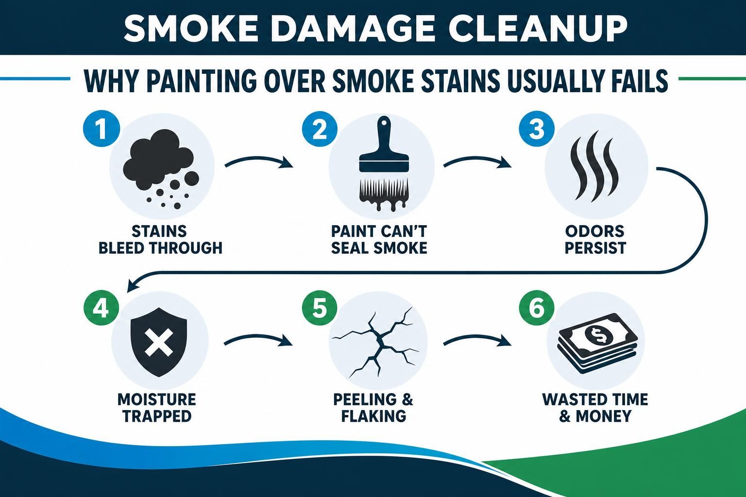 Why Painting Over Smoke Stains Usually Fails article illustration