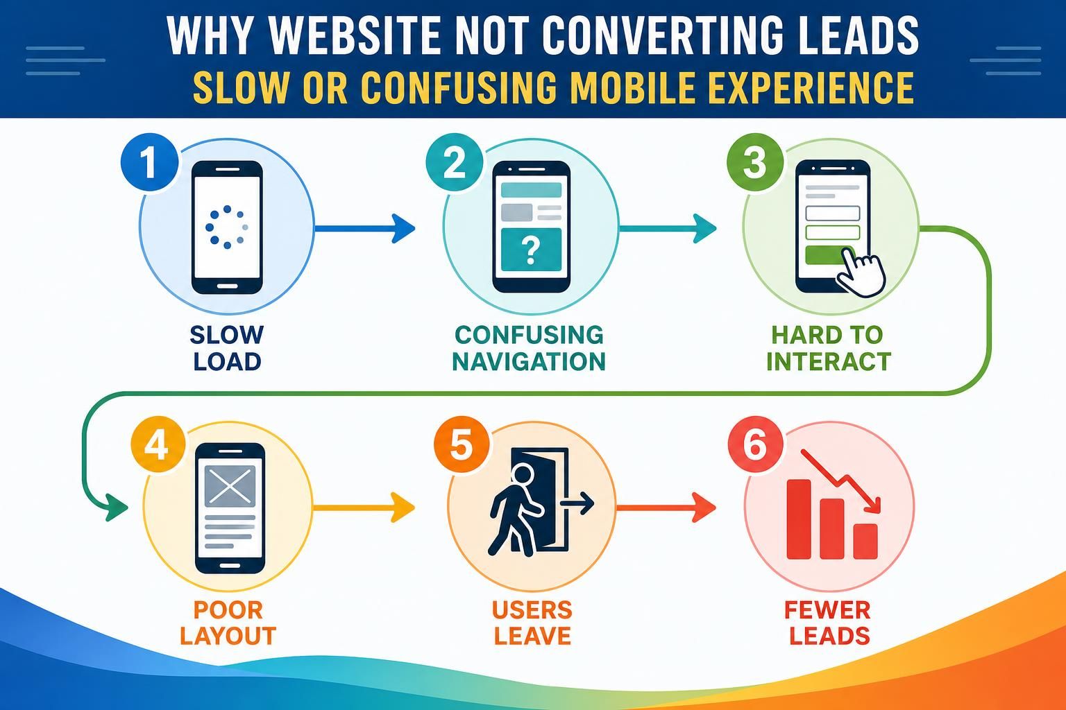 Slow or confusing mobile experience article illustration